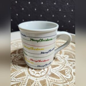 Vintage 1980's Holidays Mug - The Tuscany Collection Merry Christmas Retro Cup
